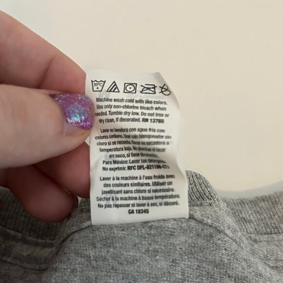 FIVE NIGHTS AT FREDDY'S Graphic Tee NEW Long Sleeve Gray Size M - Picture 5 of 6